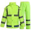 Reflective Raincoat and Pants Set for Traffic Safety and Rain Protection