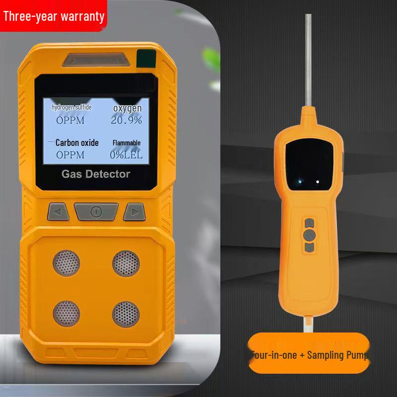 Handheld Four-in-One Gas Detector for Combustible, Oxygen, Industrial, and Tunnel Safety