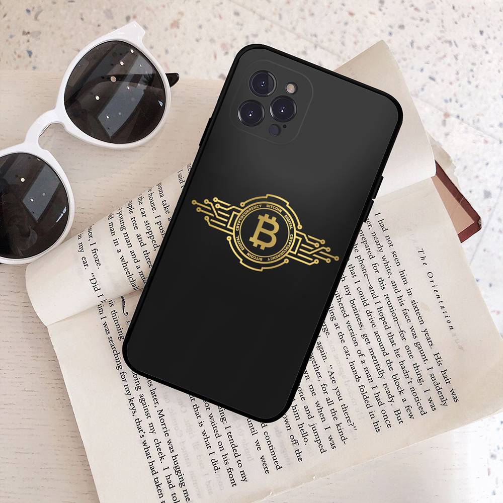 

Luxury Bitcoin Phone Case For IPhone 16 15 8 7 6 6S Plus X SE XR XS 14 11 12 13 Mini Pro Max Mobile Case iPhone 17