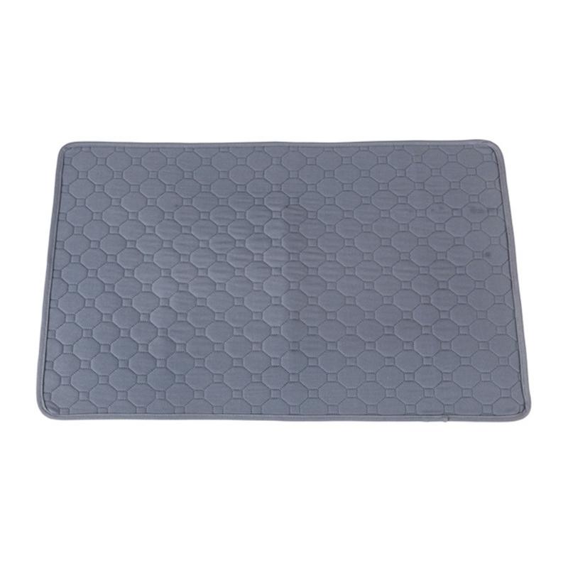 

Washable Reusable Dog Pee Pads Super Absorbent Dog Potty Training Mats Non Slip Travel Pad for Small Medium Large Dogs S сірий колір