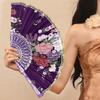 Silk Cloth Folding Fan Traditional Chinese Dancing Fans Hand Fan Portable Performance Props Vintage Wedding Party Photo Props