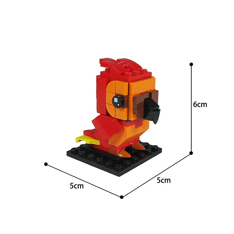 Building Blocks MOC Dumbledore's Phoenix Fox Small Particle Brick Building Block Toys