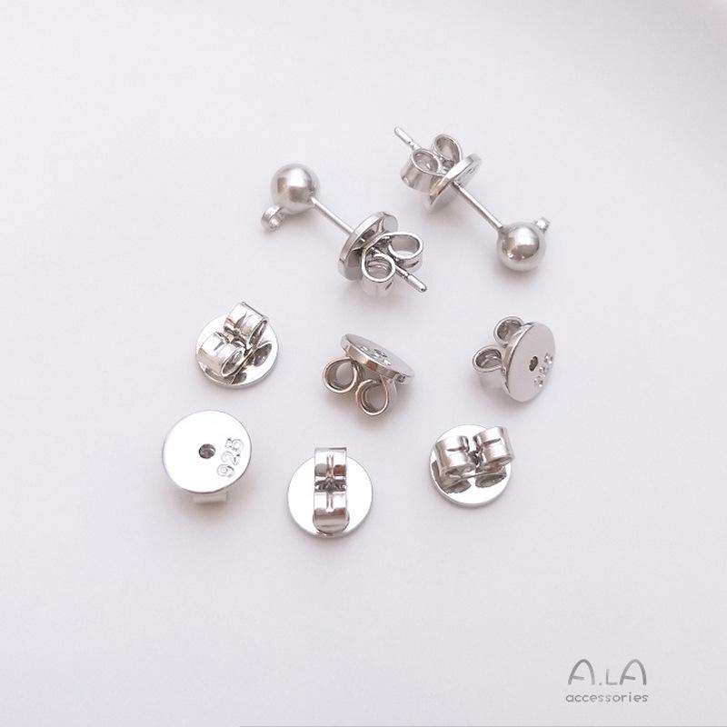 18K Gold & White Gold Earplugs: Minimalist Color-Preserving Ear Cuffs & Backs