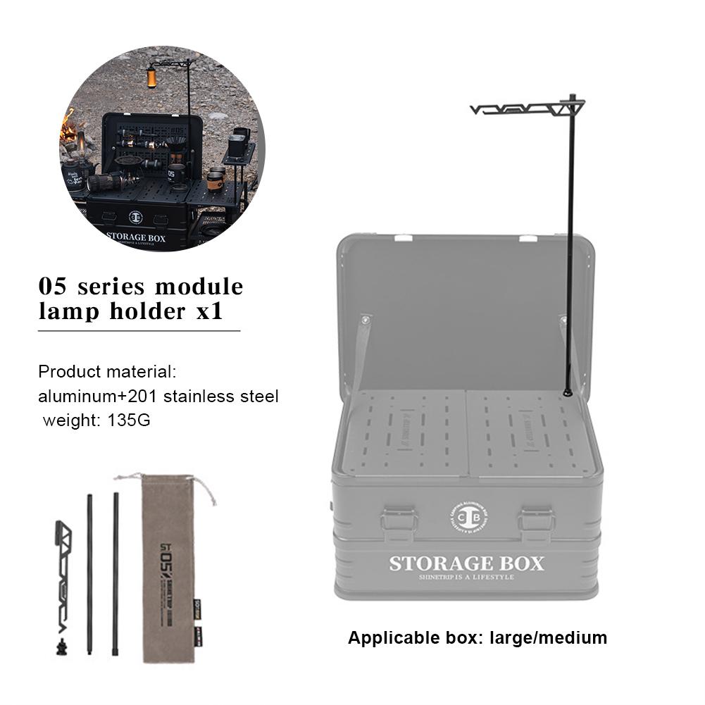 Camping Box Light Stand Camping Lantern Stand Aluminum Alloy Desktop Lamp Bracket Portable Lamp Pole for Outdoor Picnic