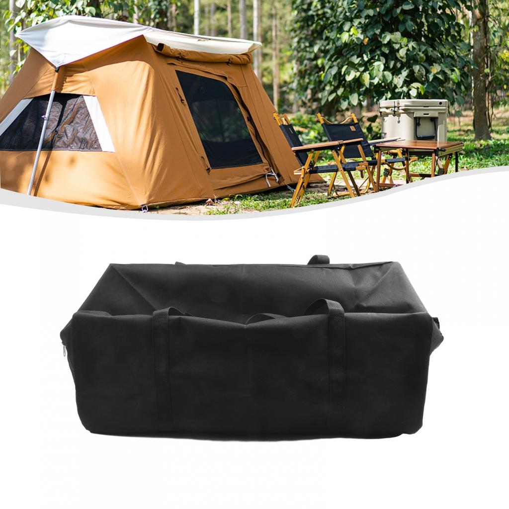 600D Oxford Cloth Storage Bag Black Fishing Rod Outdoor