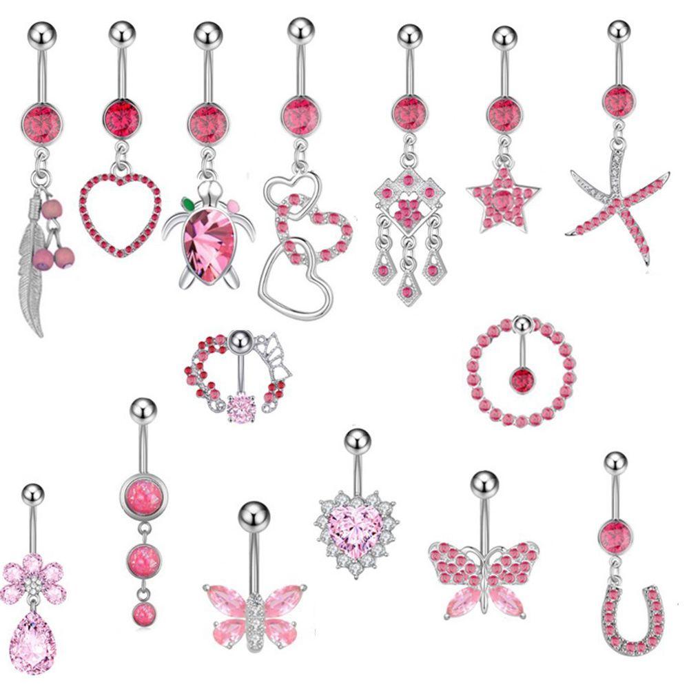 

14 г украшения для тела звезда сердце бабочка тело кольцо для живота кольцо для пупка ювелирные изделия для пирсинга кольцо для пупка