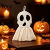 Halloween Plush Ghost Decor Hanging Ornament, Cute Spooky Tabletop Decoration for Home Figurine, Holiday Atmosphere Props, Funny Party Supplies