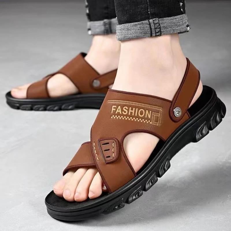 Fashion Soft Man Sandals Internet Celebrity Clearance Sale Cheap Liquidation on Offer Wholesale New Design 2025 Descount Shoes for Men