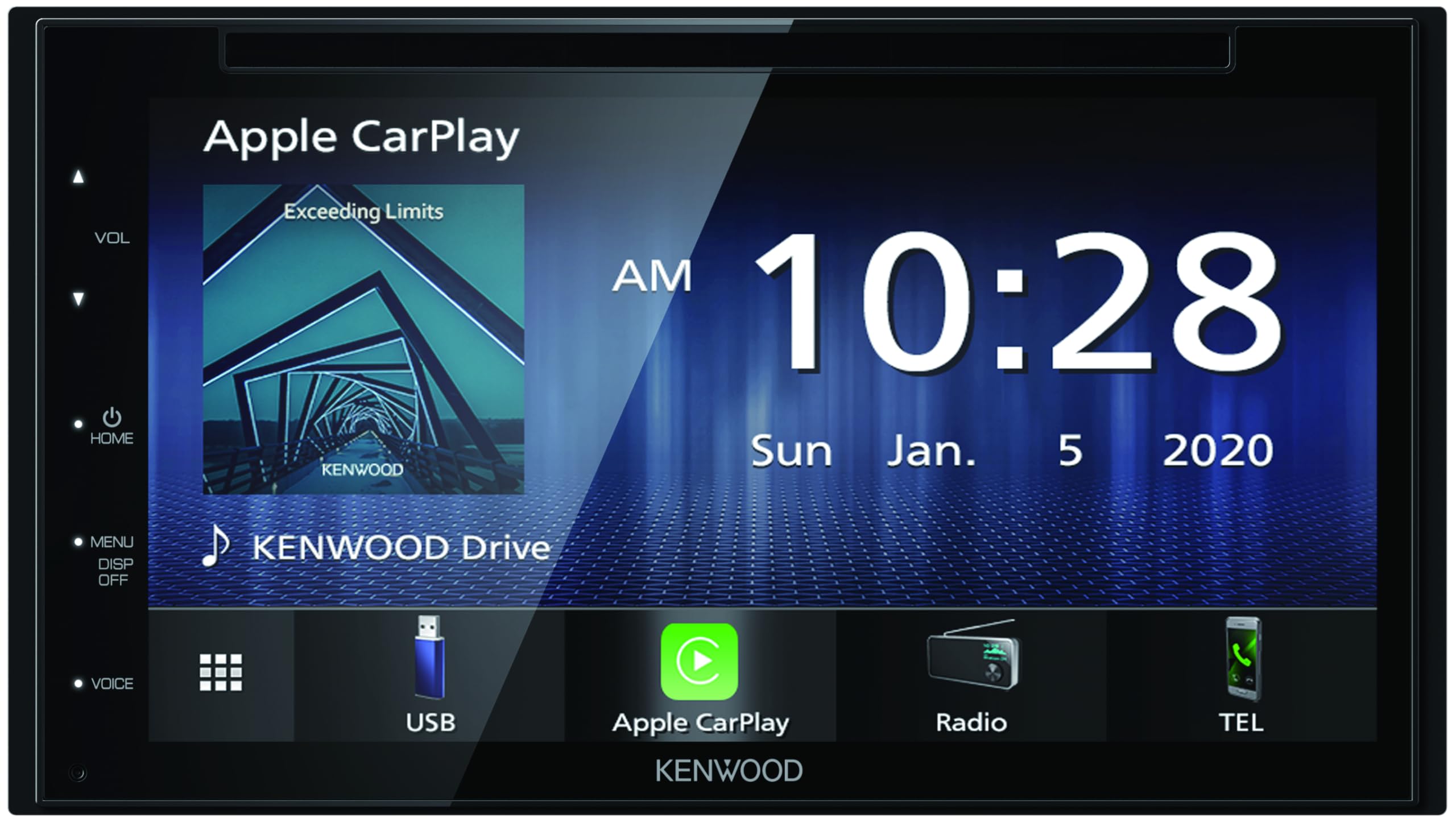 

Kenwood Stereo Compatible Display Audio 7-inch DDX5020SR Compatible with DVD/CD/USB/Bluetooth/Apple CarPlay/Android Auto Smartphone Connectivity
