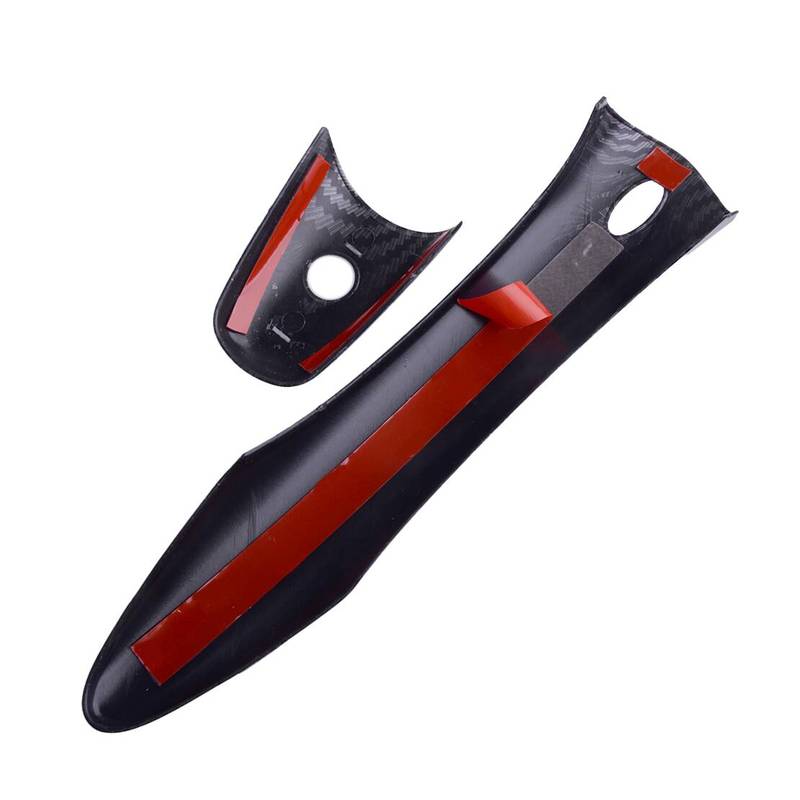 1 set Car Exterior Door Handle Cover Trim With 1 Key Hole Carbon Fiber Texture Style Fit for Infiniti QX80 SUV 2014-2024