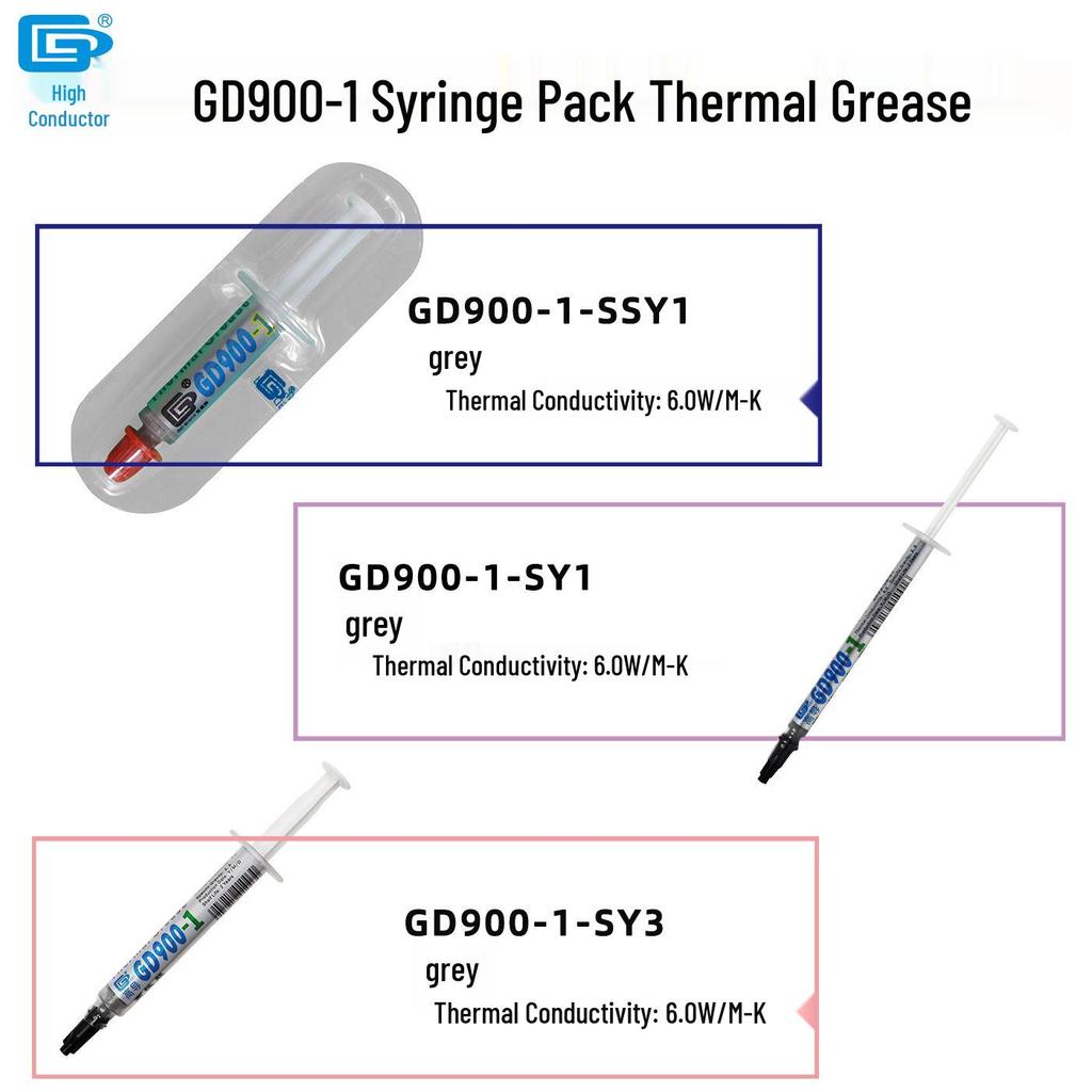 GD900-1 Thermal Paste: High Conductivity Cooling for CPU/GPU, Available in 1/3/7/15/30 Grams