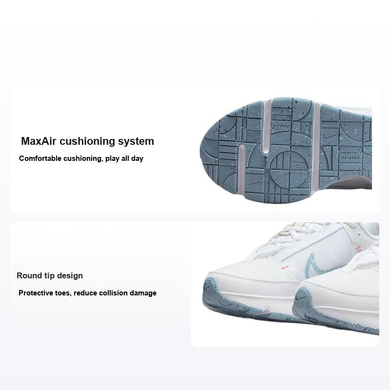 Nike Tênis Air Max Interlock SE GS Branco Azul Desgastado Infantil Crimson-Bliss Aura DM1211-100