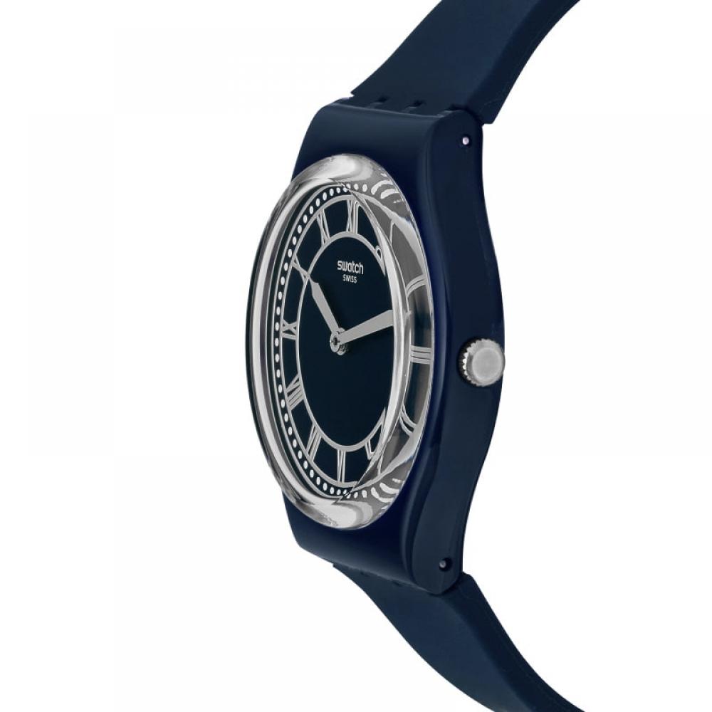 Swatch Gn254 Brit In Blue Ben Public Urethane Watch
