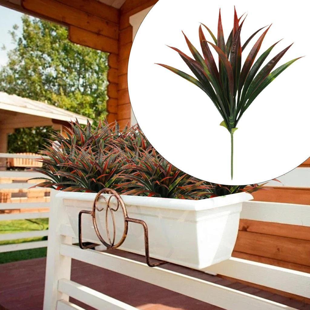 Künstliche Gras Pflanze Strauch Heimdeko Falsches Hohes Kunstgrün für Töpfe