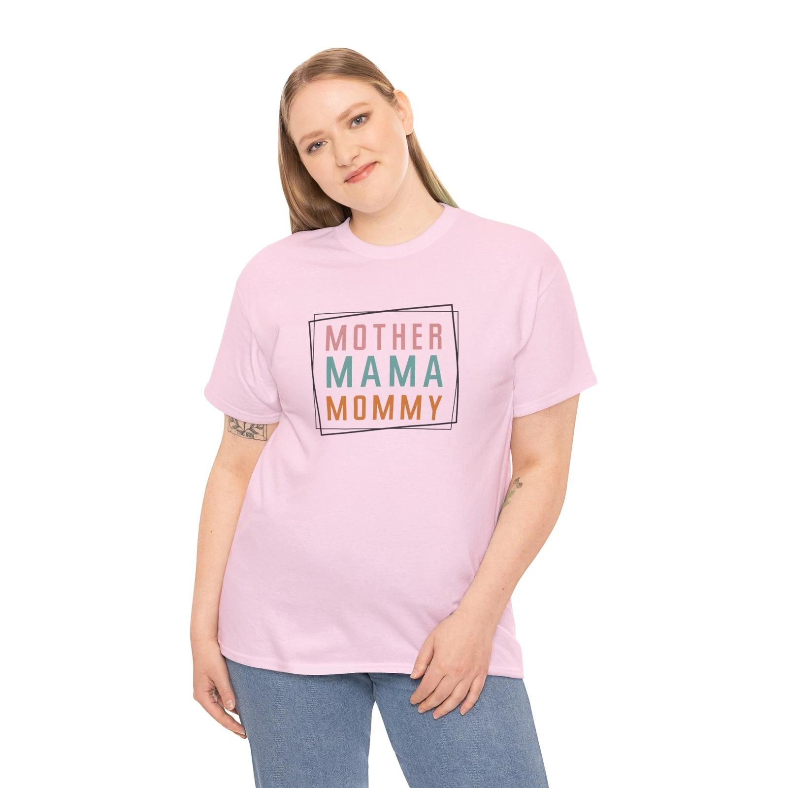 Mother mama mommy T-Shirt | Funny Motherhood Tee | Cute Gift for Moms M
