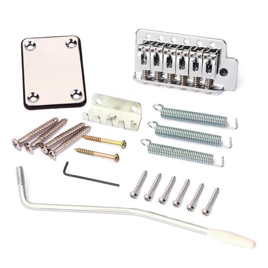 Replacement Electric Guitar Tremolo Bridge Kit Neck Plate