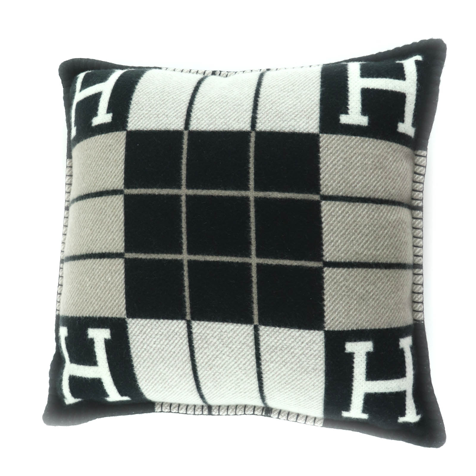 

Бездоганна вовняна подушка HERMES Avalon III PM Жіноча Вживана