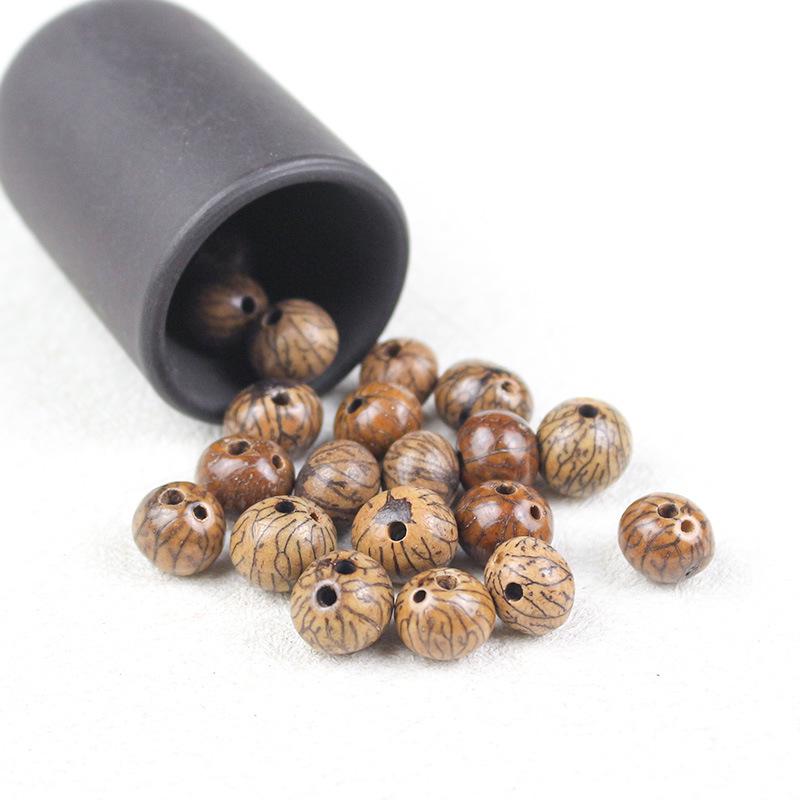 Large Silver Line Bodhi Seed Beads 9/10MM - Raw DIY Buddhist & Literary Accessories, New Chinese Style.