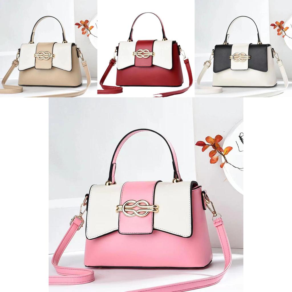 Stylish Cross-border Color-block Tote Bag For Women With Chic Design And Versatile Use
