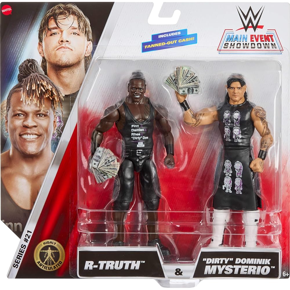 Mattel WWE Series #21 Action Figures 2-Pack R-Truth vs Dominik Mysterio 6 Inch with Accessories