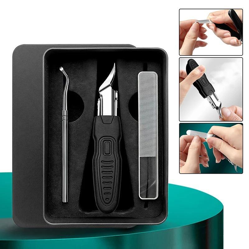 

25° Slant Edge Anti-splash Nail Clippers Set Ingrown Toenail Cuticle Cutter Diagonal Pliers Household Nail Trimmer Manicure Tool