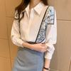 New Fashionable Chiffon Shirt for Women Fashion Versatile Long-sleeved Professional Top