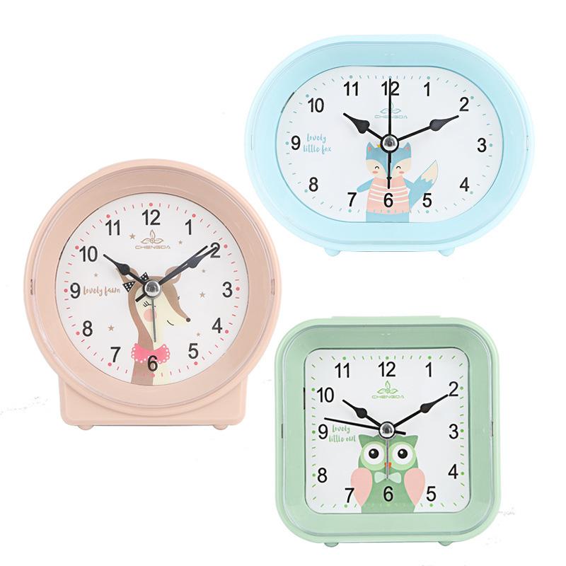 Cute Alarm Clock Simple Clock Cartoon Children'S Bedside Clock Macaron Color Clock A302 Premium Durable Quality