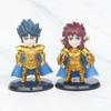 Golden Saint Seiya Pvc Figure Anime Collectible Model Cake Topper Blind Box Toy