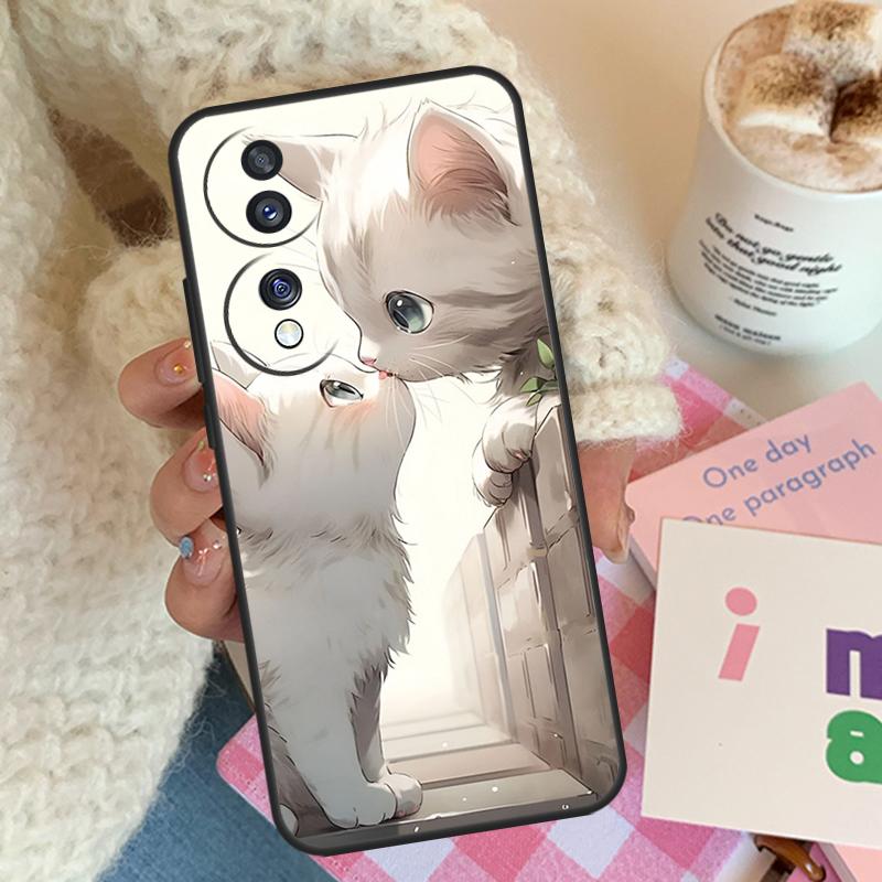 

Забавный Милый Чехол-Кошка Для Honor X9b X9a X8a X7a X6a X9 X7 X6 X8 Чехол Для Honor 50 70 90 Lite Magic 4 5 Pro Honor 90