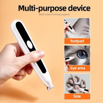 Paw Hair Trimmer For Dogs Cat Paw Trimmer Shaver Electric Pet Clippers Grooming Supplies For Medium Animals Eyes Ears Face Puppy
