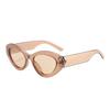 Women Retro Cat Eye Oval Frame Sunglasses Uv Protection Fashion Sun Glasses For Large Face