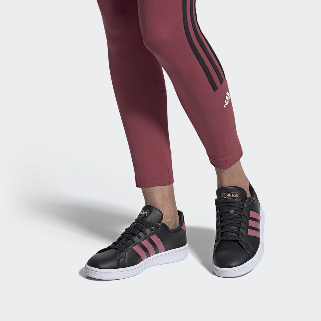 Adidas Neo Grand Court 'Black Pink' Women's Sneakers FW0798