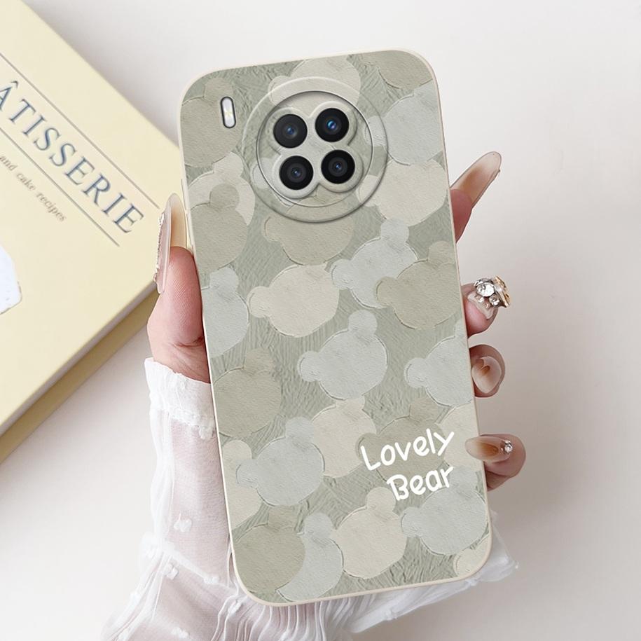 For Huawei Nova 8i Case Nova8i 8 i Cover NEN-L22 NEN-LX1 NEN-LX3 Silicone Coque Soft Square Fundas For Honor 50 Lite Phone Cases