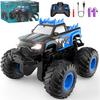 Remote Control Car, 1:24 Scale All Terrain Monster Tuck Toys with Upright Driving and 360° Rotation, Remote Control Tuck with 20km/h, Auto Demo and