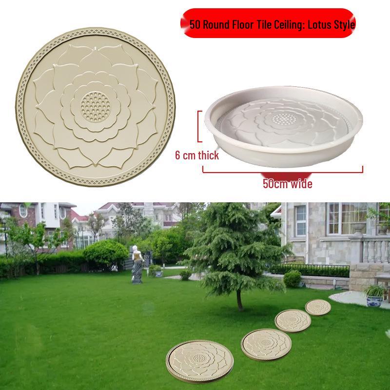 Garden Cement Tile Mold for Outdoor Stepping Stones