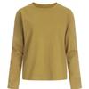 Shop   Women Basic Semi Crop Round Neck Long Sleeve T shirT True Purple Dai Wsh 