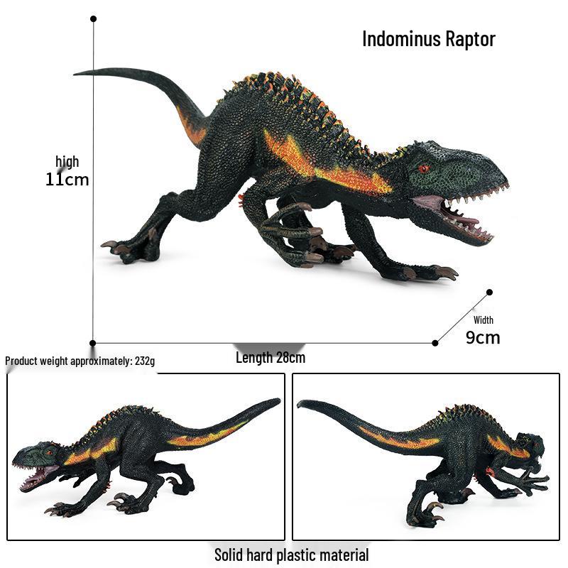 Jurassic Dinosaur Toy Set: Thick-Nosed Dragon, T-Rex, Velociraptor, Pterodactyl, Mosasaurus, Spinosaurus