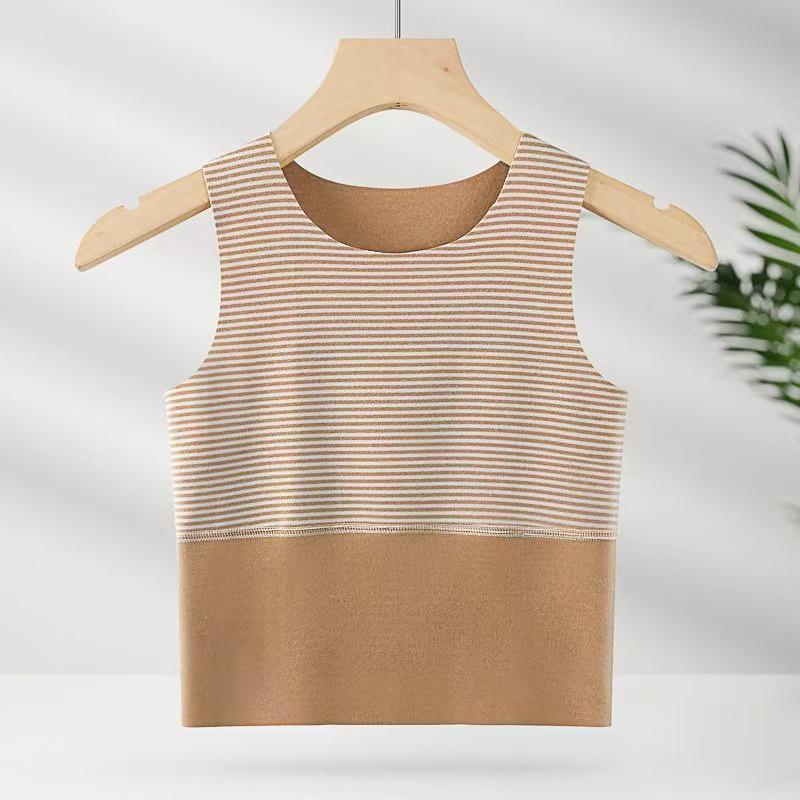 

Дитячий смугастий флісовий жилет: Затишний шар для осені та зими 80 cm темно-коричневого кольору