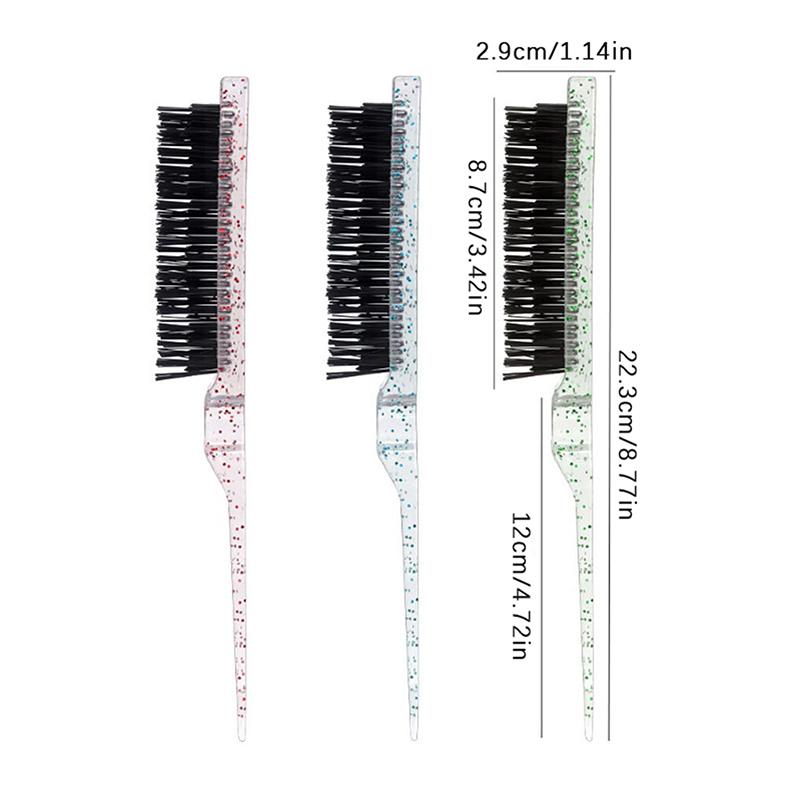 

1 шт. профессиональные щетки для волос, расческа для начеса, щетка для волос, тонкие инструменты для укладки, 3 цвета, расческа для волос