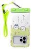 DIVAID Chiikawa Waterproof Case with Shoulder Strap with iPhone and Android Waterproof and Chiikawa Wide-Size (Flower Field) [Compatible Smartphones,