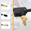 2-In-1 Car Tire Air Chuck Inflator Pump Valve Connector Car Tyre Wheel Valve Brass Clip-on Adapter for Inflatable Pump