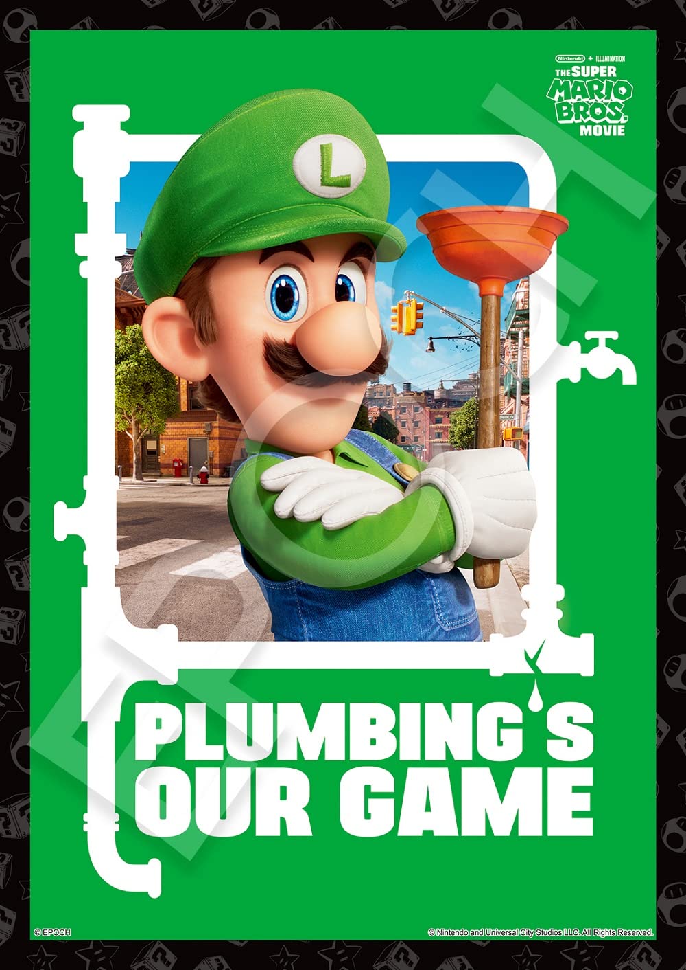 

Пазл Epoch Super Mario Luigi x Включает и point Co., Ltd. 108-предметный (18,2 25,7 см) 03-085 клей, шпатель, ваучер.