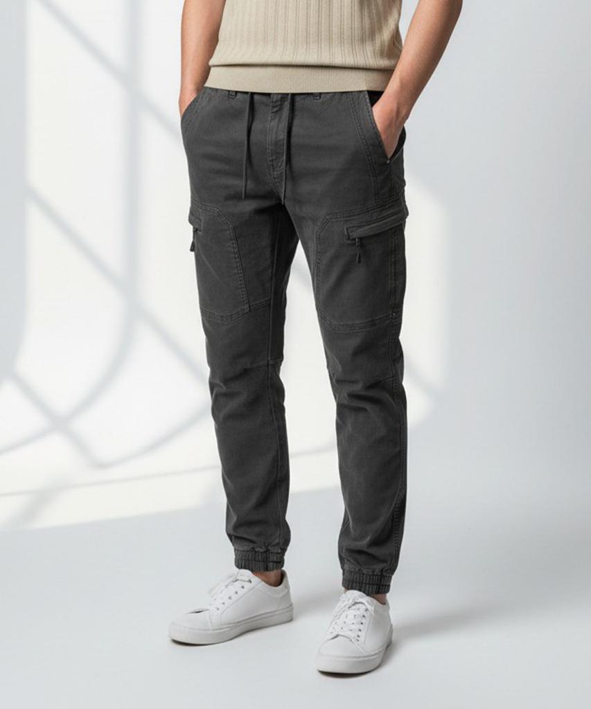 Pentaon Washed Cargo Stretch Cotton Jogger Pants