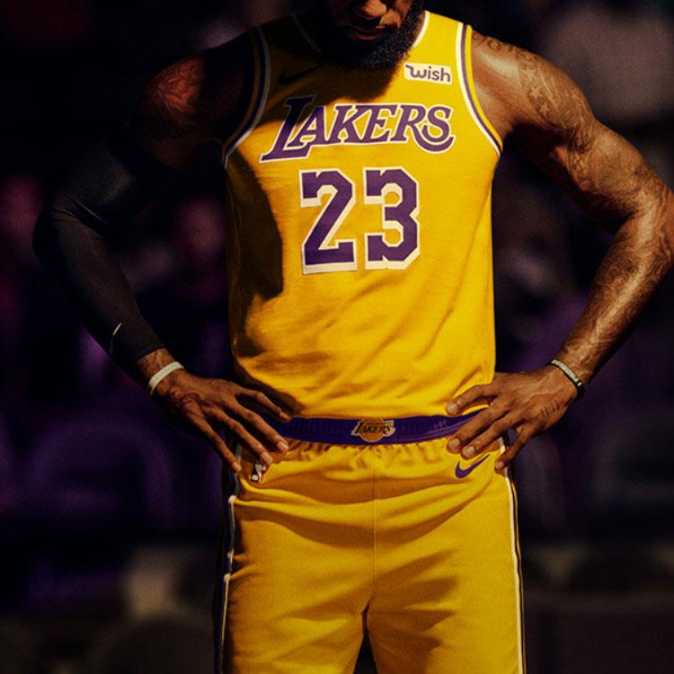 Men's Nike X Nba Kids Los Angeles Lakers Lebron James Icon Edition Swingman Jersey