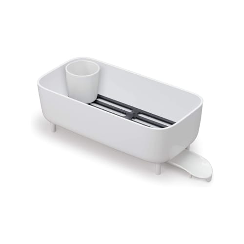 Ohe Smart Home II Dish Rack DX, White, Approx. 39.3cm H x 19.3cm W x 14cm D, Removable Dish Rack for Kitchen Sinks, Made in Japan