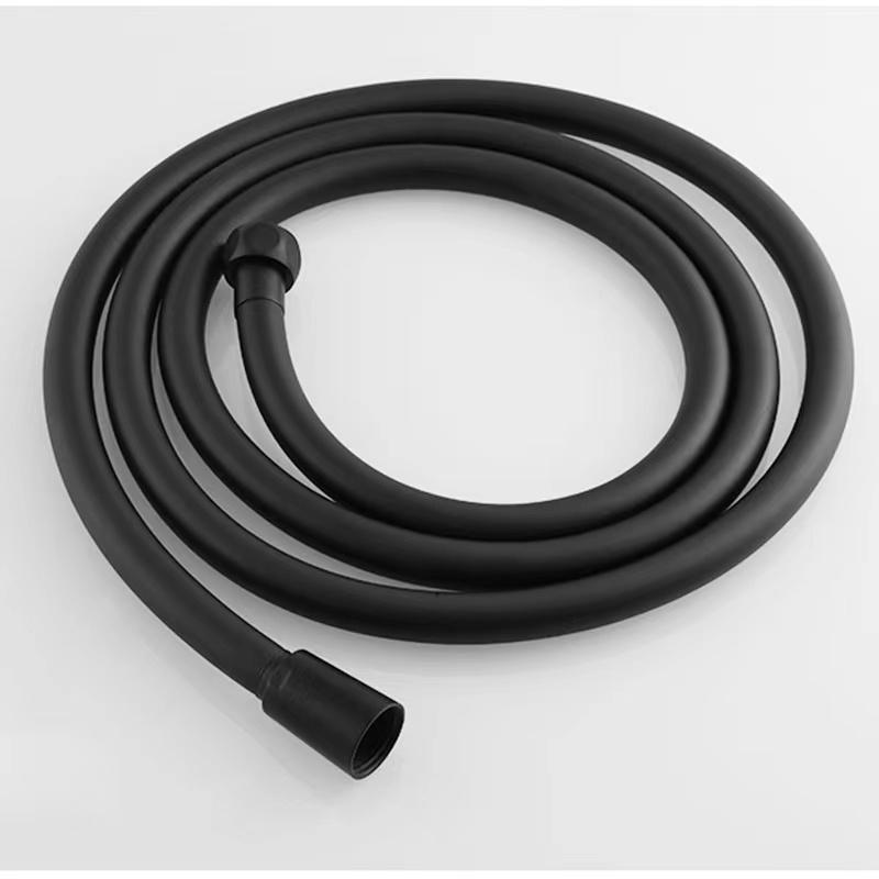 Matte Black Plumbing PVC Flexible Shower Hose for Bathroom Shower Head Shower Bidet Hose