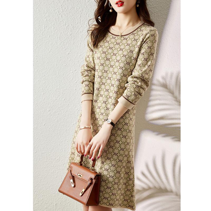 

Firstview Women s Urban Casual Long Sleeve A-Line Short Dress One Size