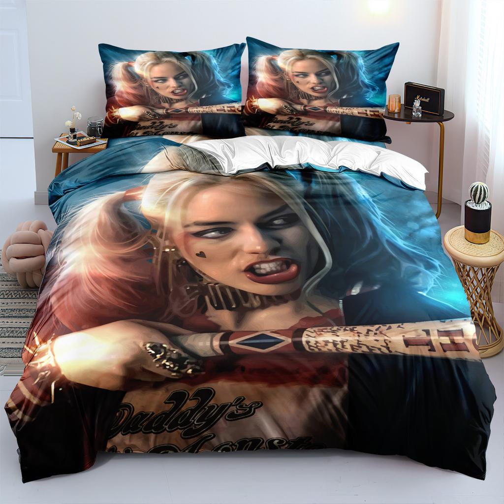 Clown Bedding Three-Piece 90-120G Abrasive Cloth 3D Digital Printing