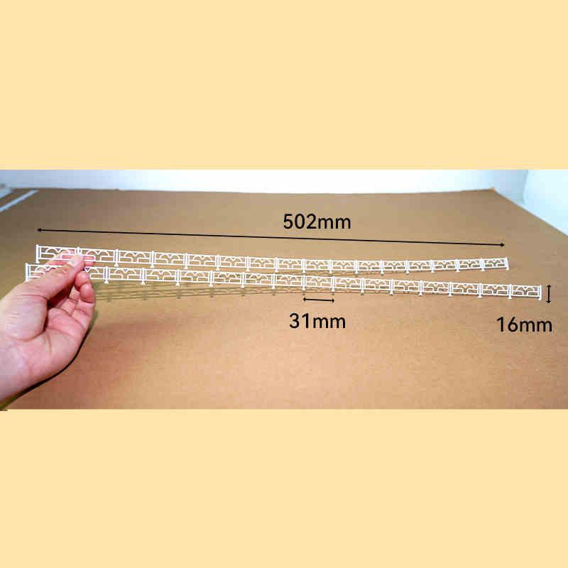 

Масштаб Ho N 1/87 64 50 Модель Забор Здание Для Пейзажа Песок Железная дорога Железнодорожные перила Макет поезда Ландшафтные аксессуары