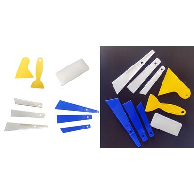Kunststoffschaber-Set Schaber Spachtel-Set 20mm/30mm/40mm Reinigungsspachtel mit langem Griff zum Auftragen von Spachtelmasse